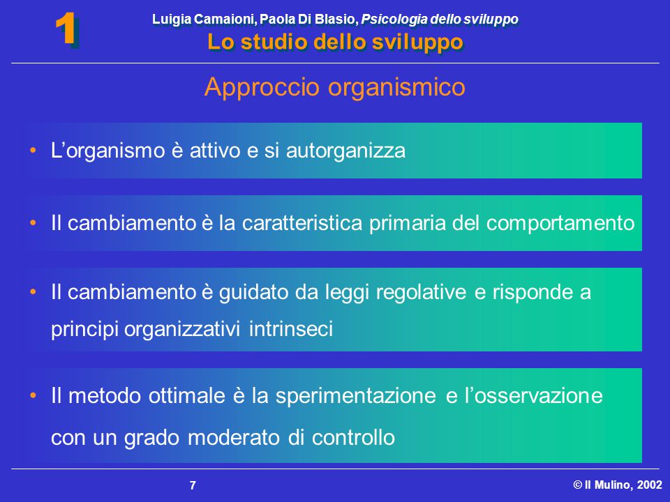 Qual la natura del cambiamento che caratterizza lo sviluppo